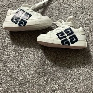 Stylish Kids White and Black Sneakers